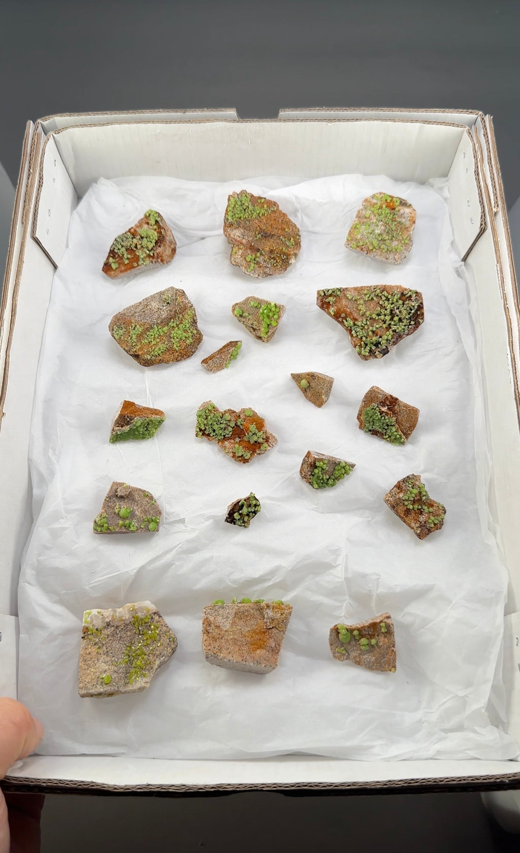 18pcs Pyromorphite – Mineral Angel